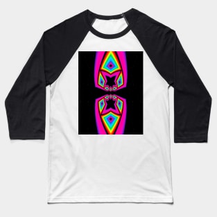 Neon Space Trip Baseball T-Shirt